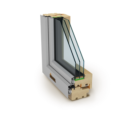 Drevohliníkové okná MINTAL Clasic