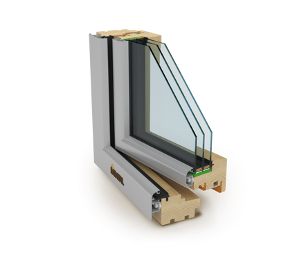 Drevohliníkové okná MINTAL Soft